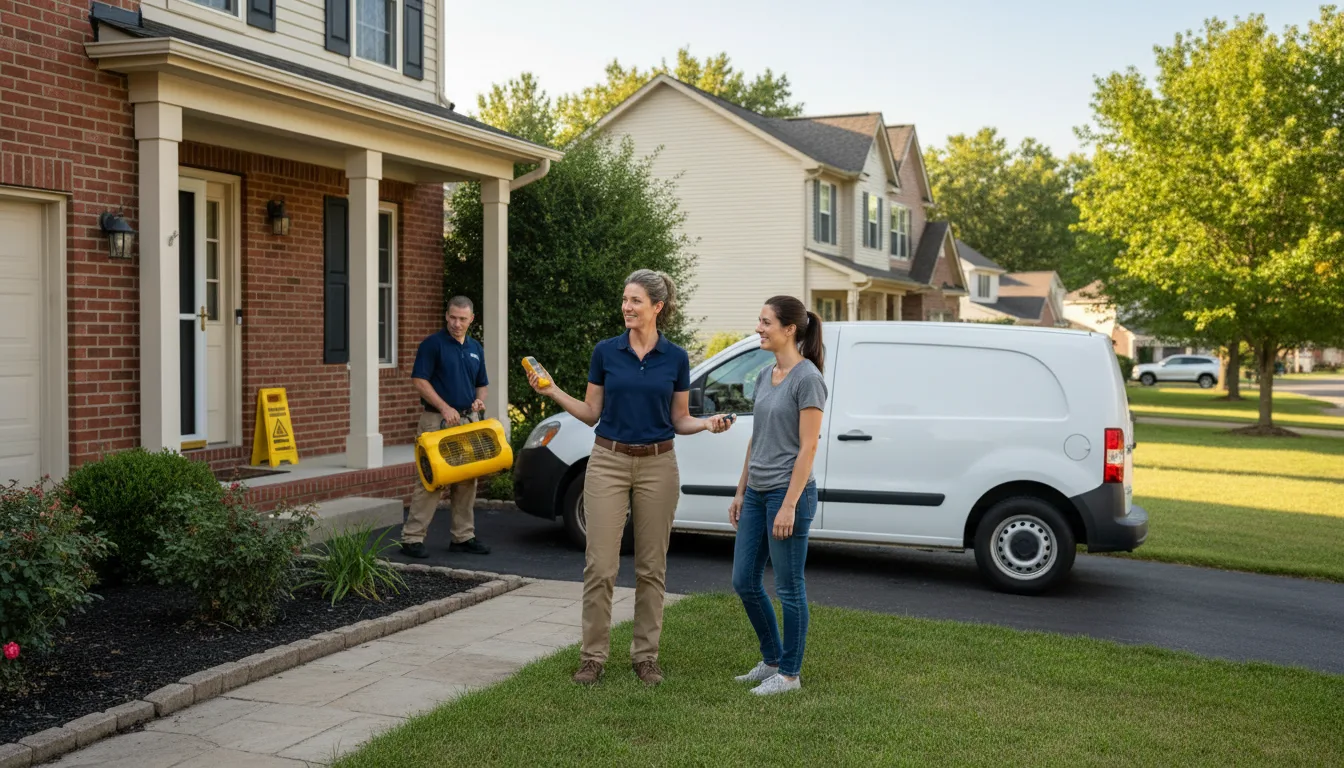 Residential water damage restoration in Winthrop Harbor, IL